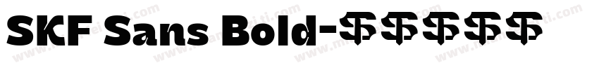 SKF Sans Bold字体转换